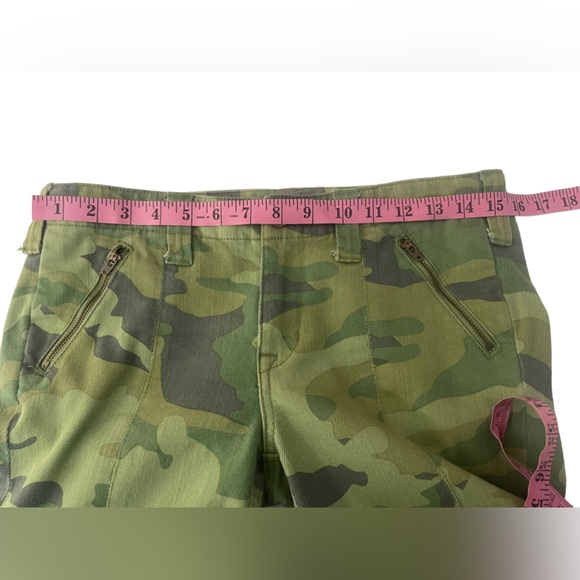 J.Crew Camo Military Print Green Toothpick Pants Jeans Size 6 - Picture 11 of 11